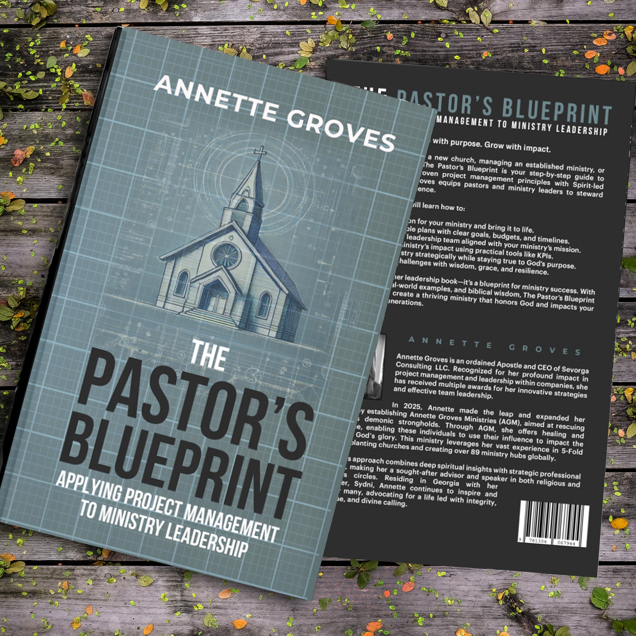 The Pastor’s Blueprint by Annette Groves, front and back cover